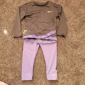 Toddler girl nike set